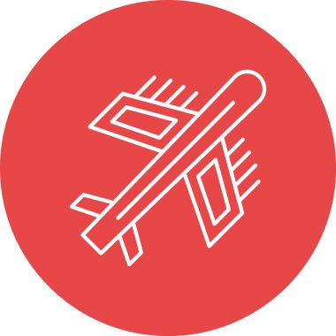 Tek bir simgenin vektör illüstrasyonu