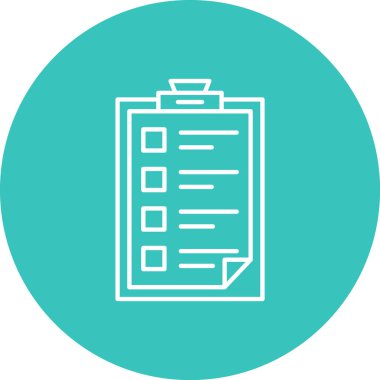 Bir pano simgesinin vektör illüstrasyonu