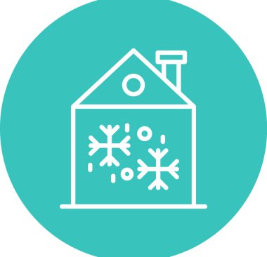 kar simgesi, vektör illüstrasyonu