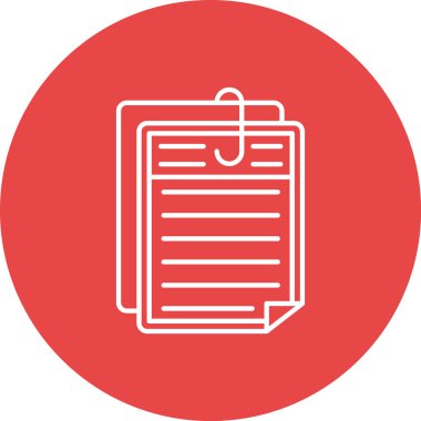 Belge modern simgesinin vektör illüstrasyonu