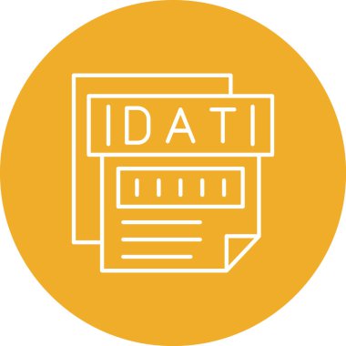 dosya biçimi simgesi, vektör illüstrasyonu