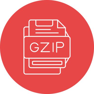 Dosya biçiminin vektör simgesi