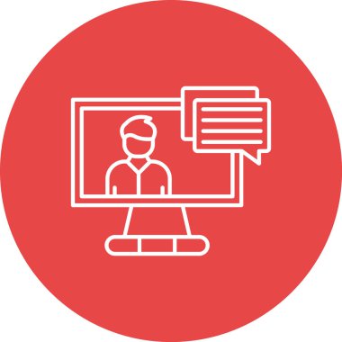 Dizüstü bilgisayar simgesi vektör çizimi