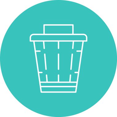 Çöp kutusu vektör illüstrasyonuName