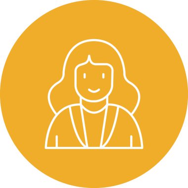 Kadın. Web simgesi basit tasarım