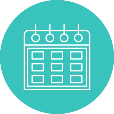 Takvim. Web simgesi basit illüstrasyon