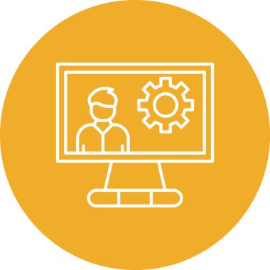 seo modern simgesinin vektör illüstrasyonu