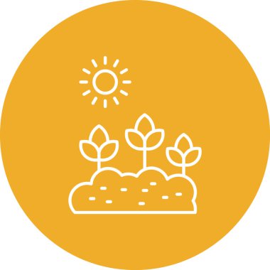 Modern bitki simgesinin vektör illüstrasyonu