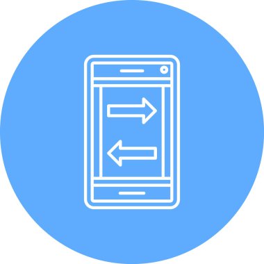 Cep telefonu. Web simgesi basit illüstrasyon