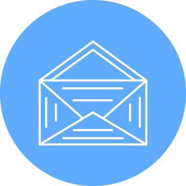 Zarf simgesinin vektör illüstrasyonu