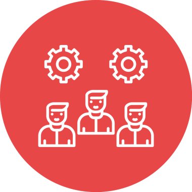 İnce çizgi biçiminde insan simgesi grubu