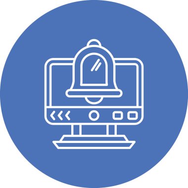 Bilgisayar simgesinin vektör illüstrasyonu