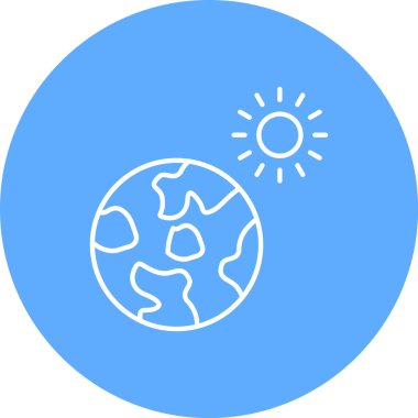 Küresel ısınma vektör simgesi