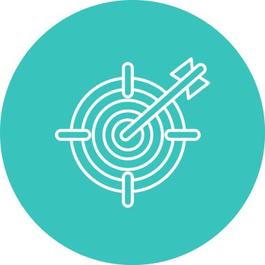 Hedef simgenin vektör illüstrasyonu