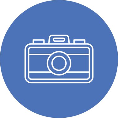 Kamera simgesi soyut arkaplanda izole edildi