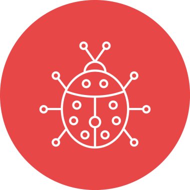 Kırmızı bir simgenin vektör illüstrasyonu