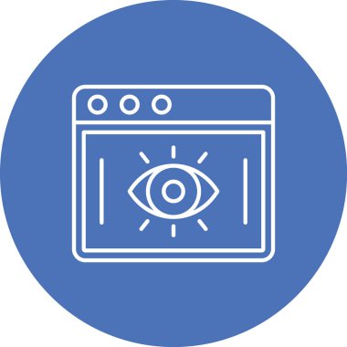 Göz simgesinin vektör illüstrasyonu