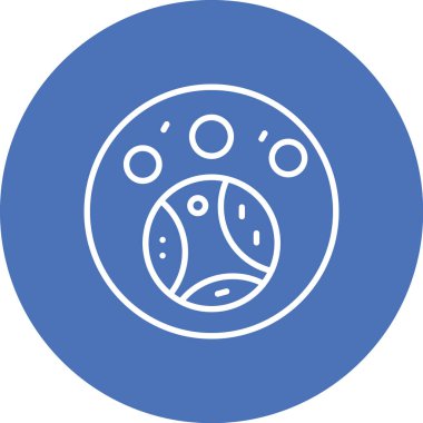 Eşsiz Top Vektörü Kabartma Simgesi