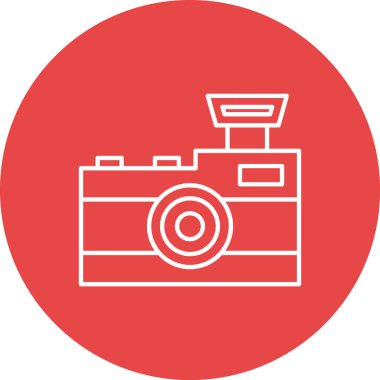 kamera simgesi vektör illüstrasyonu