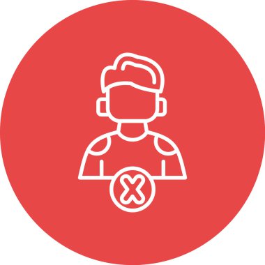 Bir insan simgesinin vektör illüstrasyonu