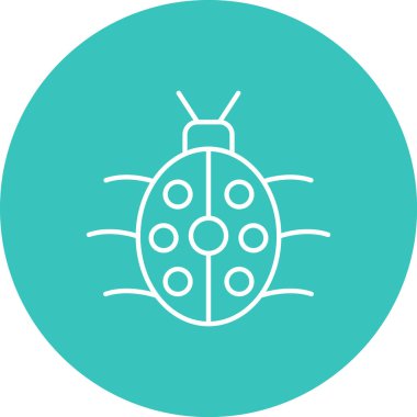 Benzersiz virüs vektör simgesi