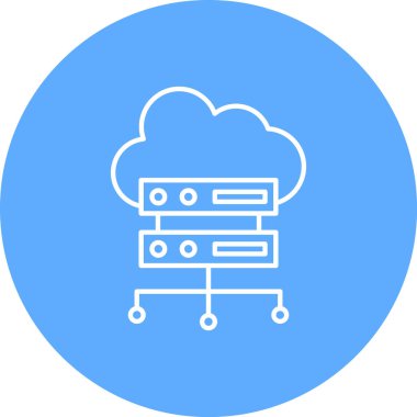 vektör bulut simgesi