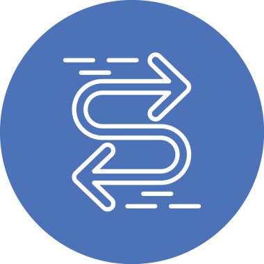 Yol işaretinin vektör illüstrasyon simgesi