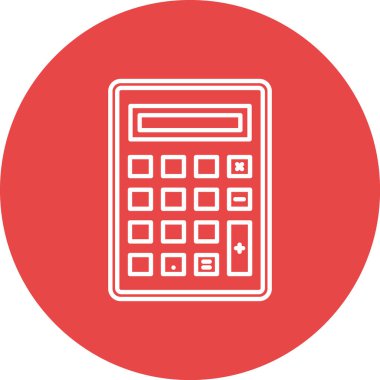 hesap makinesi simgesi vektör illüstrasyonu