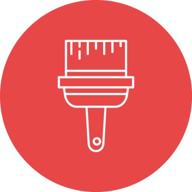 Modern fırça simgesinin vektör illüstrasyonu