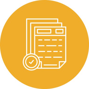 belge simgesi vektör illüstrasyonu