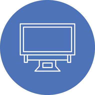 Vektör TV simgesi illüstrasyonu