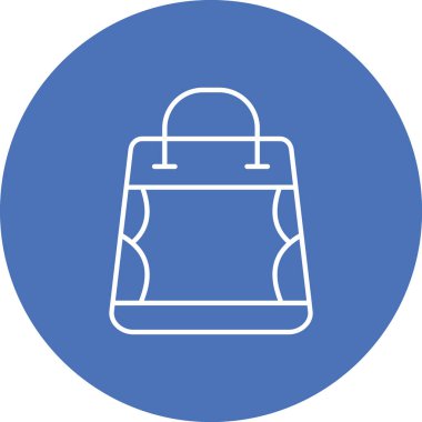 Çanta simgesinin vektör illüstrasyonu