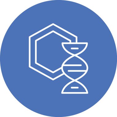 Vektör Dna düz simgesi