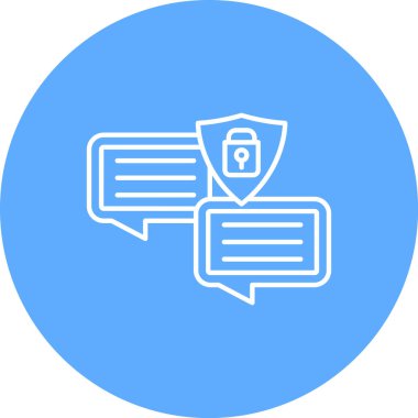 Sohbet simgesinin vektör illüstrasyonu