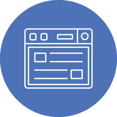 tarayıcı pencere simgesi vektör illüstrasyonu