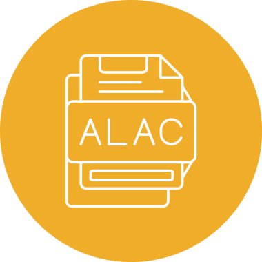 Dosya biçim simgesinin vektör illüstrasyonu