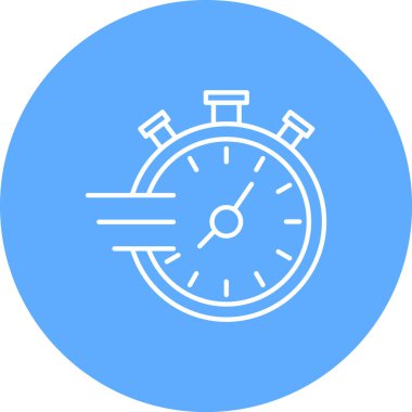 vektör Saat düz simgesi