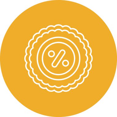 İndirim simgesinin vektör illüstrasyonu