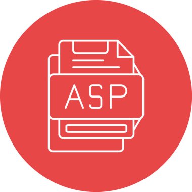 Dosya biçim simgesinin vektör illüstrasyonu