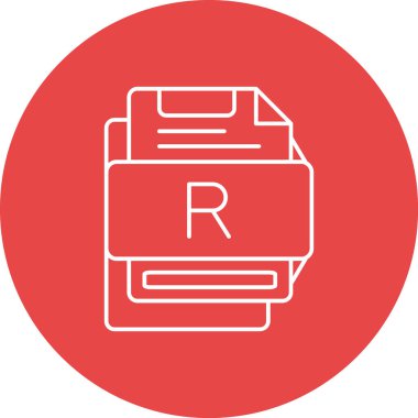 Dosya biçim simgesinin vektör illüstrasyonu