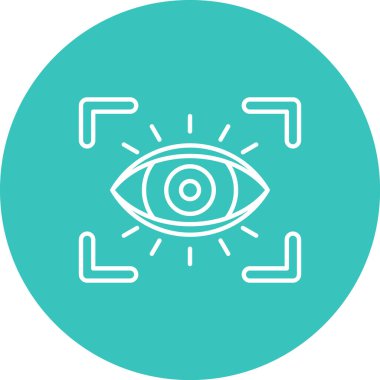 Beyaz arkaplanda gölgesi olan insan gözü çizimi