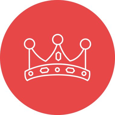 taç düz vektör simgesi