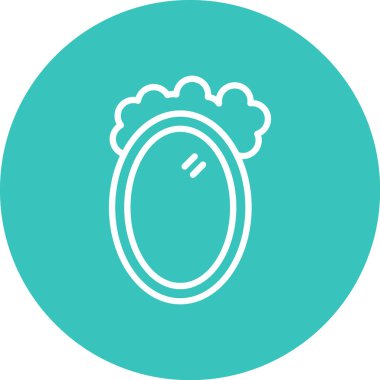 güzel ve yuvarlak çizgi vektör simgesi