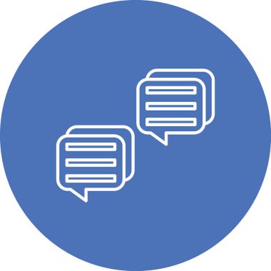 Sohbet simgesi vektör illüstrasyonu