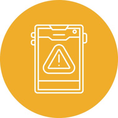 Modern b 'nin vektör çizimi pil ikonundan yoksun