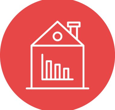 Ev. Web simgesi basit illüstrasyon