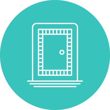 Dizüstü bilgisayar simgesi vektör çizimi