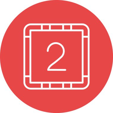 Bir takvim simgesinin vektör illüstrasyonu