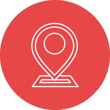 Harita işaretleyici. Basit resimleme