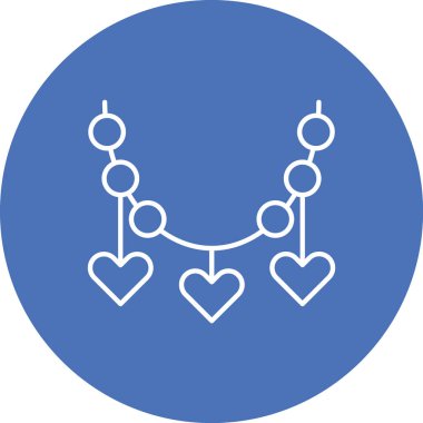 Kalp. Web simgesi basit illüstrasyon